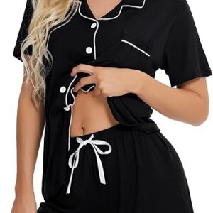 SWOMOG Womens Button Down Pajamas